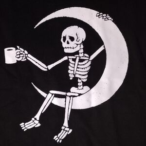 Black Skeleton Graphic Sweater